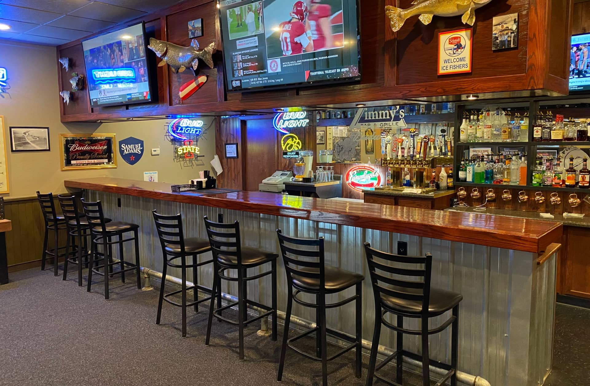 Hand-Breaded Walleye — Zimmy’s Bar & Grille